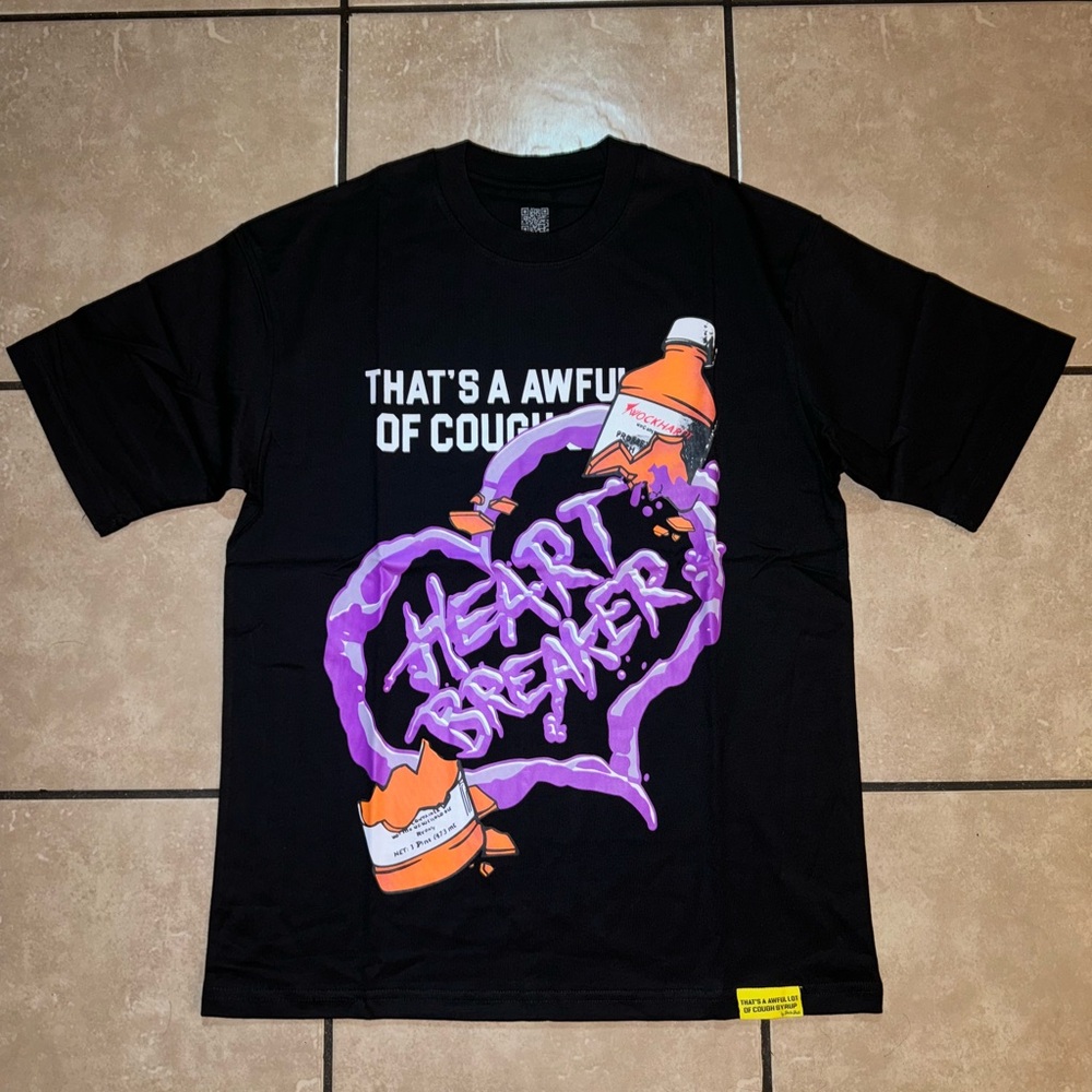 Heart Breaker Graphic Tee in Black